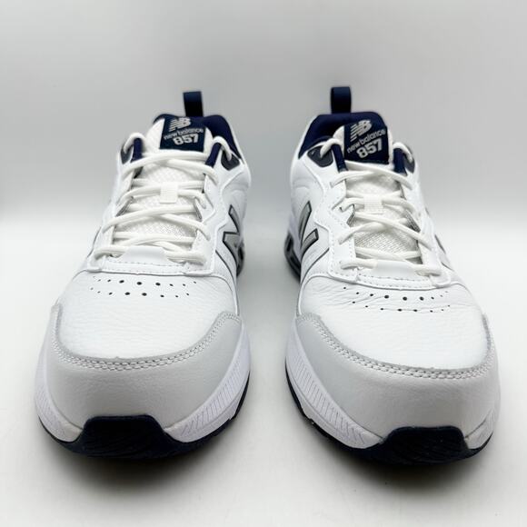 New Balance Mens 857v3 Athletic Shoes US 7.5 XW White Navy Athletic NIB main image 12